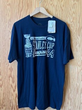 Source Unknown Black Stanley Cup Champions 44 Graphic Tee